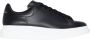 Alexander McQueen Oversized Zwart Wit Leren Sneakers - Thumbnail 1