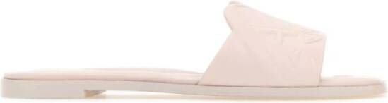 Alexander mcqueen Dames Leren Slipper Logo Roze Pink Dames