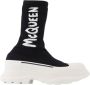 Alexander mcqueen Zwarte stretch nylon Tread Slick sneakers Zwart Dames - Thumbnail 2