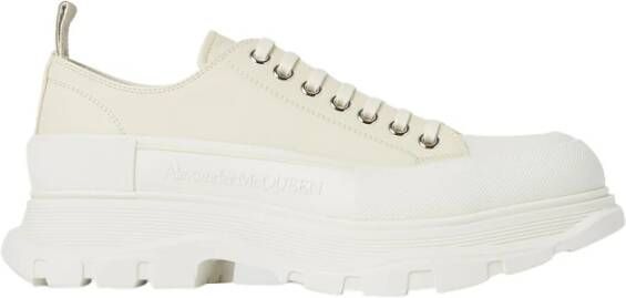 Alexander mcqueen Platform Sneakers met Foliegestempeld Logo White Heren