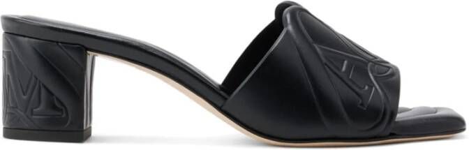 Alexander mcqueen Platte schoenen met reliëf detail Black Dames