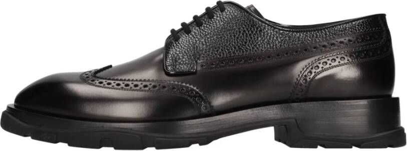 Alexander mcqueen Punk Derbies Leren Veterschoenen Black Heren