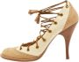 Alexander McQueen Pre-owned Canvas heels Beige Dames - Thumbnail 1