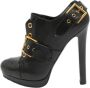 Alexander McQueen Pre-owned Leather boots Black Dames - Thumbnail 1