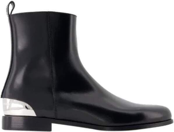 Alexander McQueen Pre-owned Leather boots Black Heren