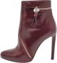 Alexander McQueen Pre-owned Leather boots Red Dames - Thumbnail 1