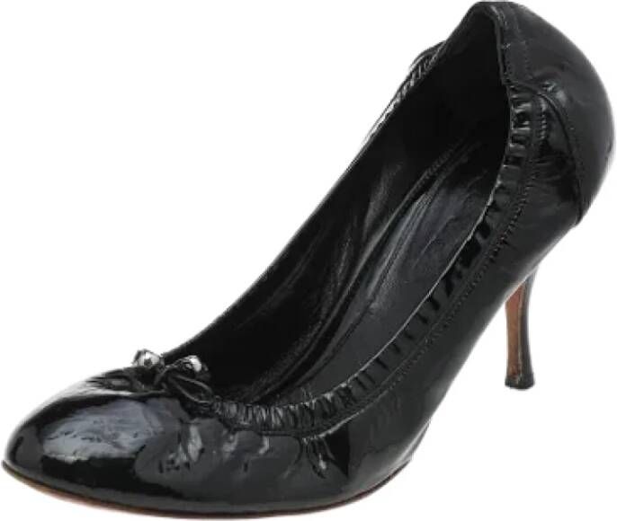Alexander McQueen Pre-owned Leather heels Black Dames