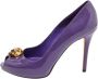 Alexander McQueen Pre-owned Leather heels Purple Dames - Thumbnail 1