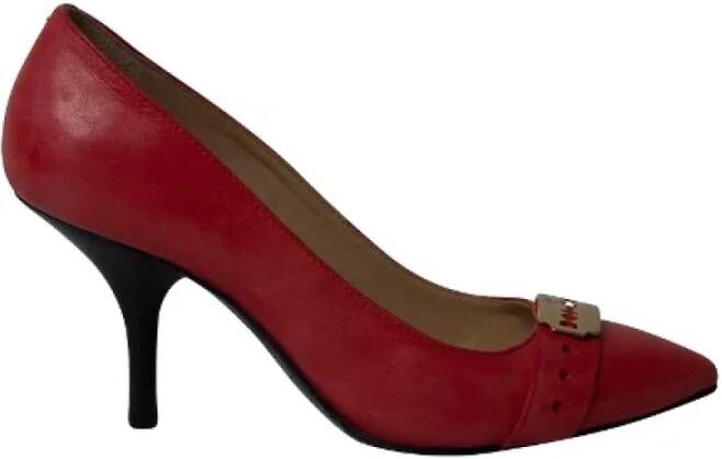 Alexander McQueen Pre-owned Leather heels Red Dames