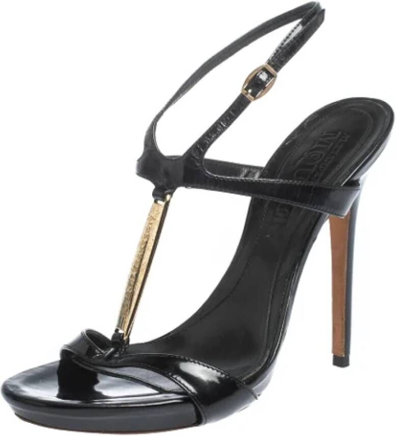 Alexander McQueen Pre-owned Leather sandals Black Dames