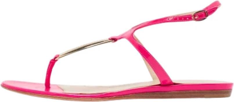 Alexander McQueen Pre-owned Leather sandals Pink Dames