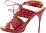 Alexander McQueen Pre-owned Leather sandals Red Dames - Thumbnail 1
