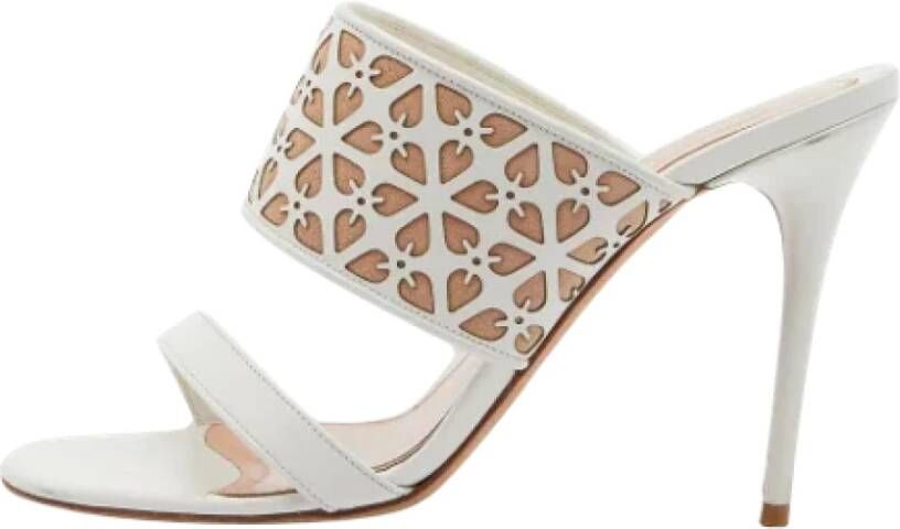 Alexander McQueen Pre-owned Leather sandals White Dames