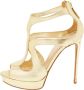 Alexander McQueen Pre-owned Leather sandals Yellow Dames - Thumbnail 1