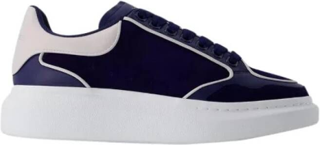 Alexander McQueen Pre-owned Leather sneakers Blue Heren
