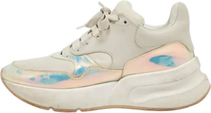 Alexander McQueen Pre-owned Leather sneakers White Dames