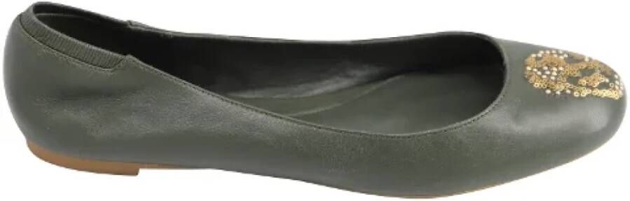 Alexander McQueen Pre-owned Platte schoenen Green Dames