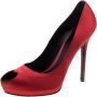 Alexander McQueen Pre-owned Satin heels Red Dames - Thumbnail 1