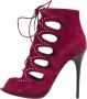Alexander McQueen Pre-owned Suede boots Purple Dames - Thumbnail 1