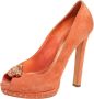 Alexander McQueen Pre-owned Suede heels Orange Dames - Thumbnail 1