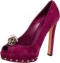 Alexander McQueen Pre-owned Suede heels Purple Dames - Thumbnail 1