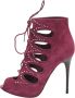 Alexander McQueen Pre-owned Suede sandals Red Dames - Thumbnail 1