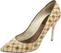 Alexander McQueen Pre-owned Velvet heels Beige Dames - Thumbnail 1