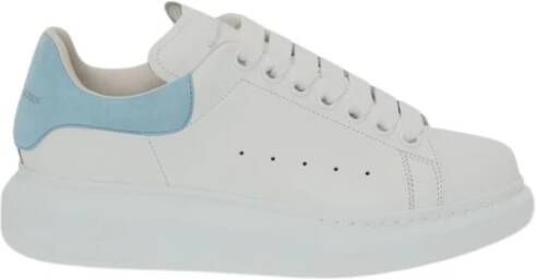 alexander mcqueen Premium Leren Logo Sneakers voor Dames Wit Dames