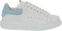 Alexander mcqueen Premium Leren Logo Sneakers voor Dames White Dames - Thumbnail 3