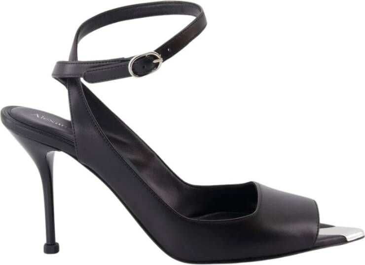 Alexander mcqueen Noir Zwart Zilver Punk Sandalen Black Dames