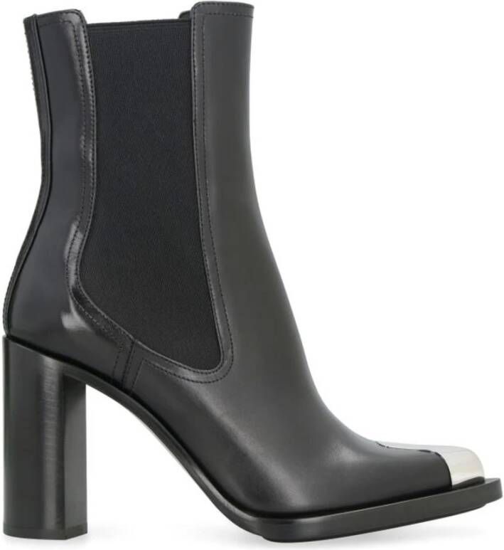 Alexander McQueen Punk Leren Chelsea Laarzen