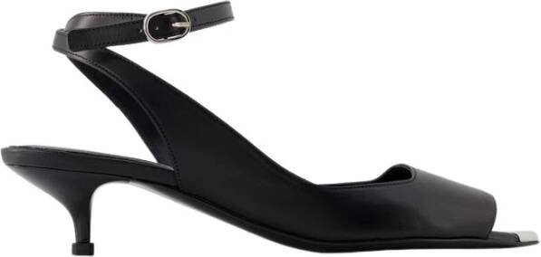 Alexander mcqueen Punk Sandalen Leer Zwart Zilver Zwart Dames