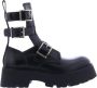 Alexander mcqueen Zwarte enkellaarzen voor vrouwen Black Dames - Thumbnail 4