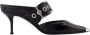 Alexander mcqueen Romantische Edge Zwart Zilver Leren Sandalen Black Dames - Thumbnail 1