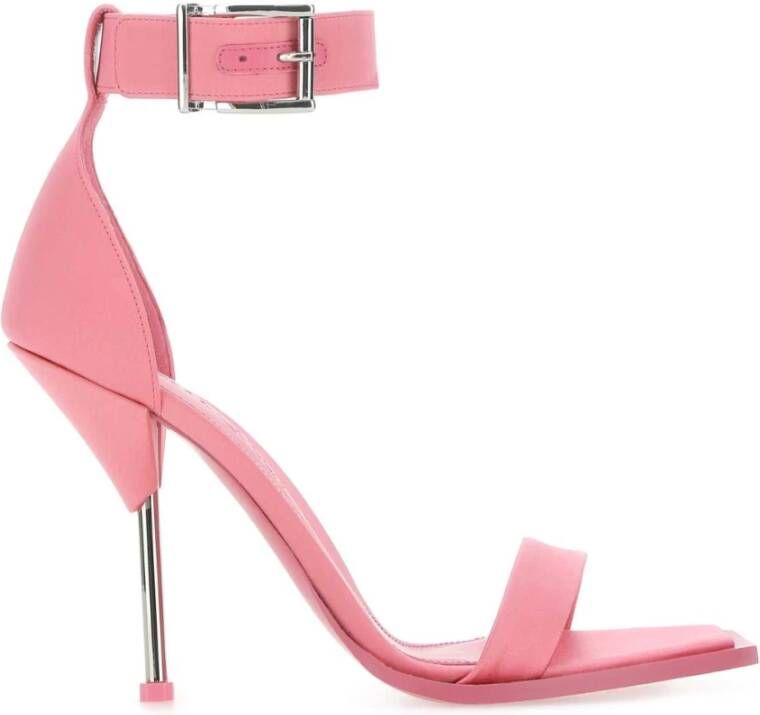 Alexander mcqueen Ronde hals gekweekt Roze Dames