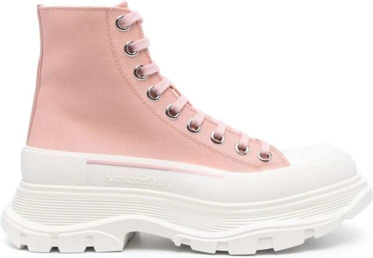 Alexander mcqueen Roze Tread Slick Enkellaarzen Pink Dames