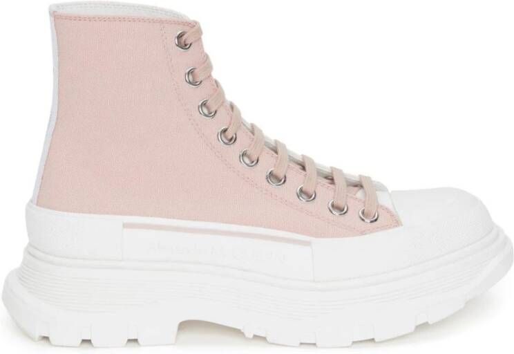 Alexander mcqueen Roze Tread Slick High-Top Sneakers Pink Dames