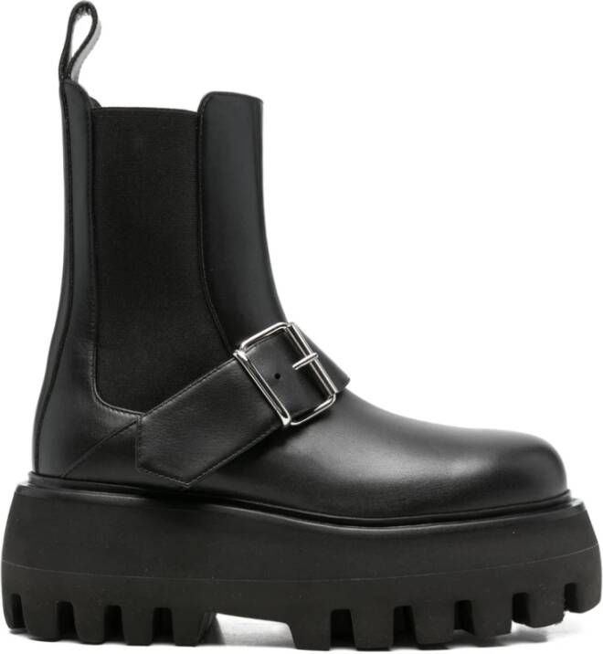 Alexander McQueen Rubberen leren laarzen