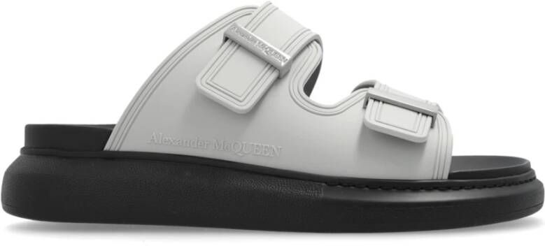 alexander mcqueen Rubberen teenslippers Gray Heren