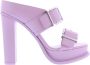 Alexander mcqueen Platform Sandaal van Porselein Leer Pink Dames - Thumbnail 1