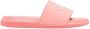 Alexander mcqueen Slippers & Mules Dames Sandal Leath.S.Rubb. Slider Lo in poeder roze - Thumbnail 3