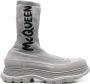 Alexander mcqueen Grijze Sock Boots Strak Design Echte Grijze Kleur Grijs Heren - Thumbnail 1