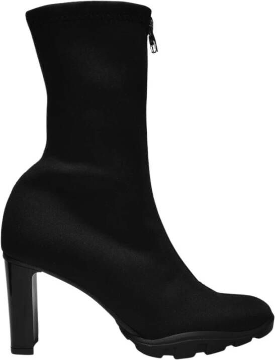 Alexander mcqueen Scuba Soft Boots in Black Canvas Zwart Dames