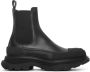 Alexander McQueen Slick Chelsea Laarzen Zwart Unisex - Thumbnail 1