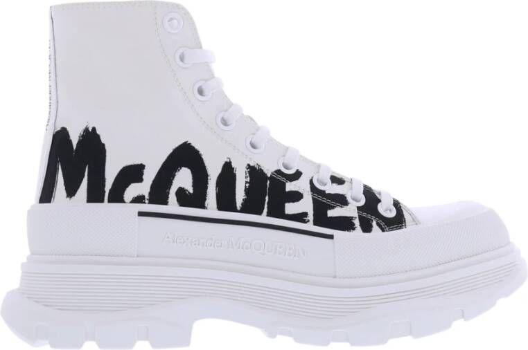 Alexander mcqueen Slick Written Logo Sneakers White Heren