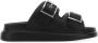 Alexander mcqueen Zwarte kalfsleren sandalen Black Dames - Thumbnail 2