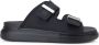 Alexander mcqueen Zwarte platte schoenen met slide sandalen Black Heren - Thumbnail 1