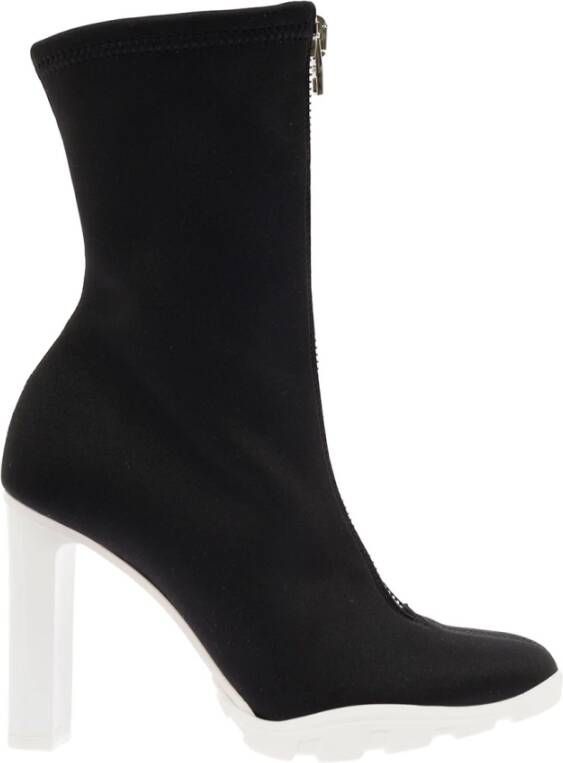 Alexander mcqueen Scuba Soft Boots in zwart canvas Black Dames
