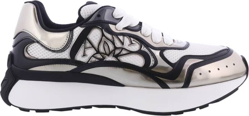 Alexander mcqueen Sneake Fabri.S.Rubb. L.m S.l S Stijlvolle Herensneakers White Heren