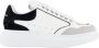 Alexander mcqueen Low-Top Sneakers Oversized Sneakers Leather Grey in wit - Thumbnail 16